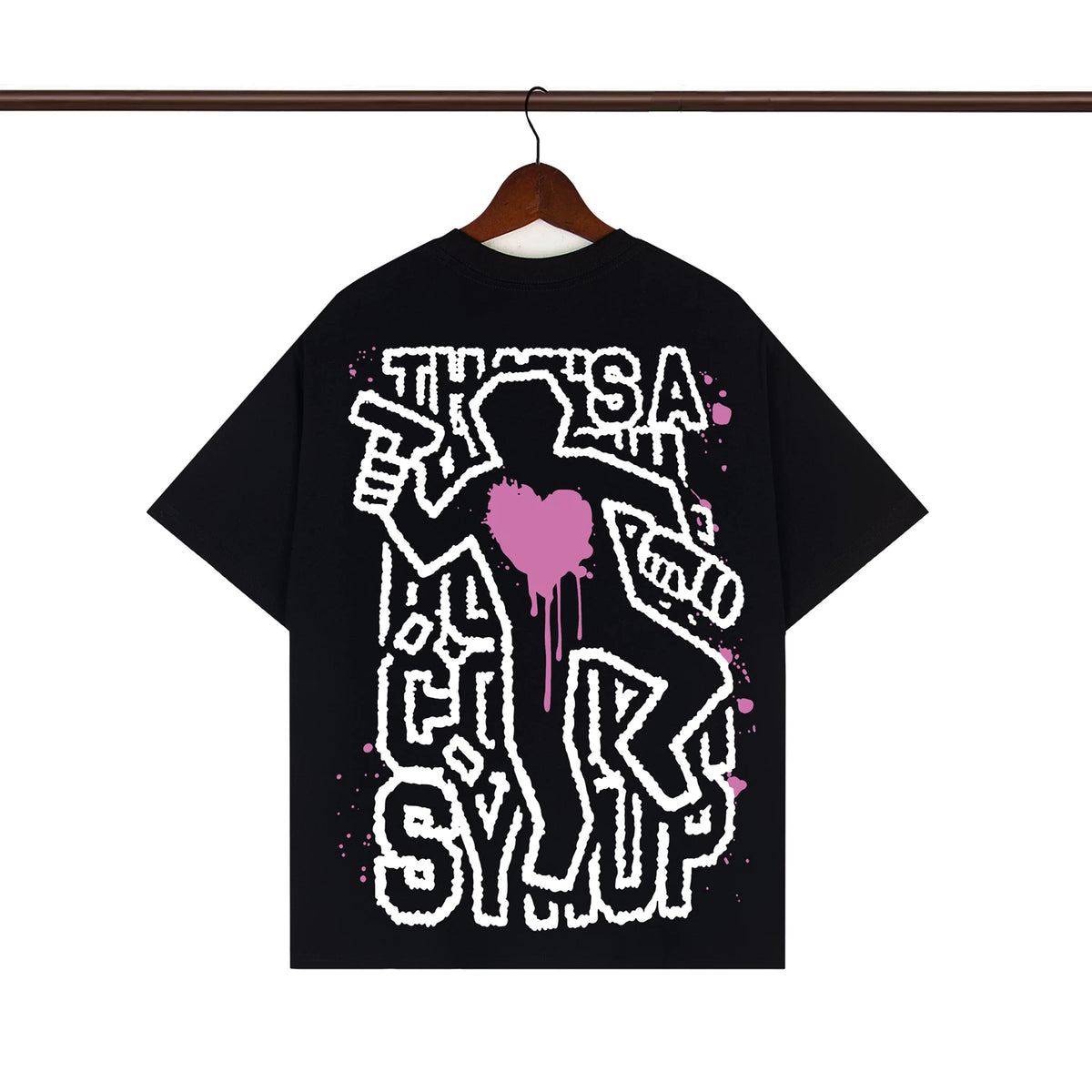 THAT. SA AWFUL LOT OF COUPH SYRUP Cross border letter printed versatile high street short sleeved T-shirt (3)
