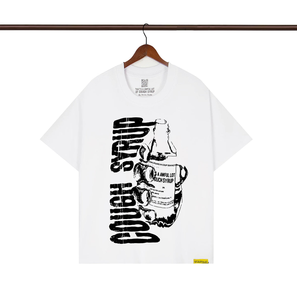 THAT. SA AWFUL LOT OF COUPH SYRUP Cross border letter printed versatile high street short sleeved T-shirt (27)