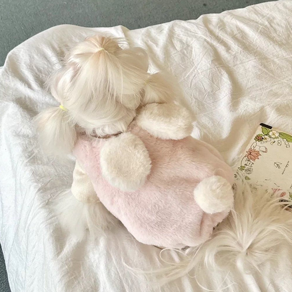 Sweet Rabbit Fleece Solid Color Dog Cat Vest