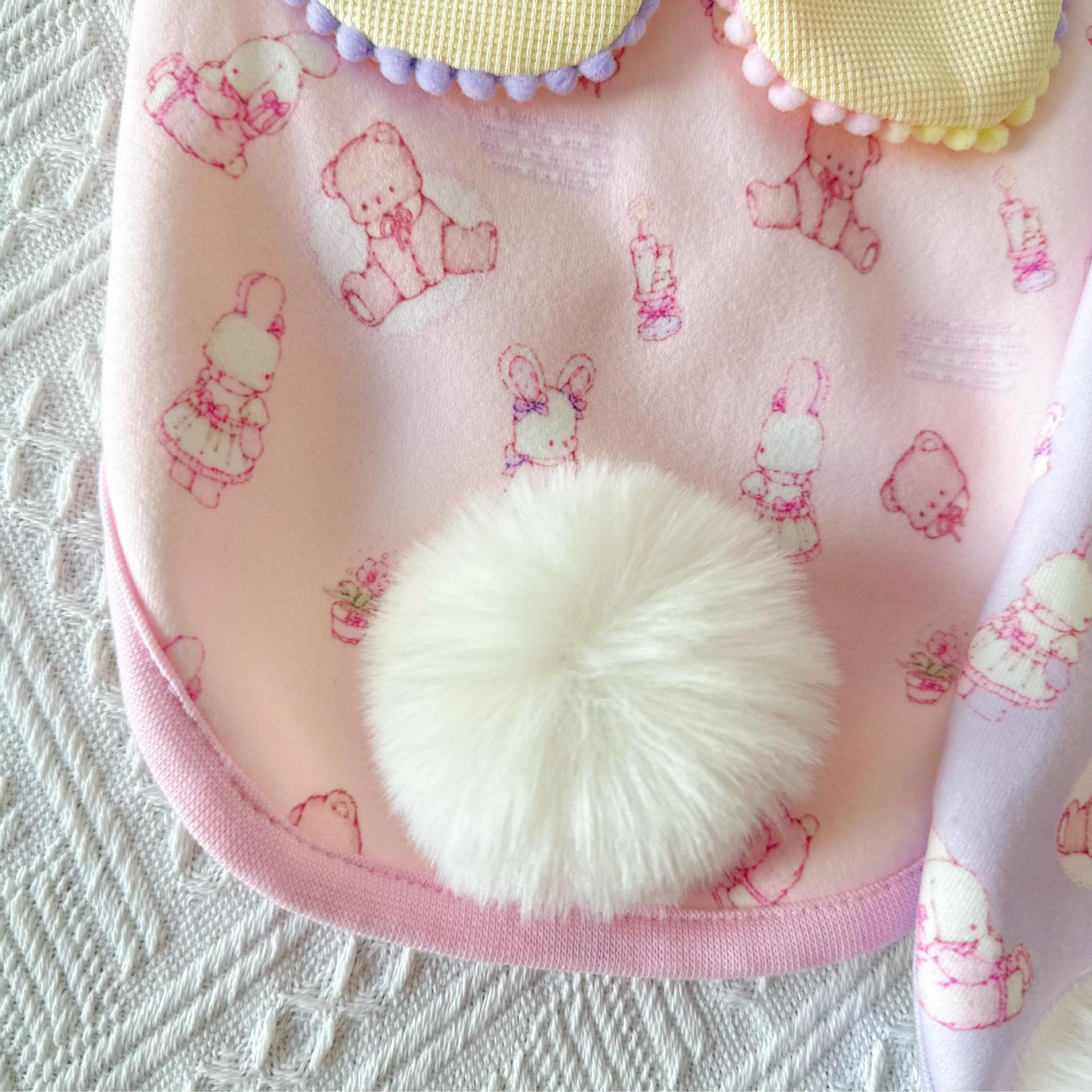 Rabbit Ear Tail Decor Dog Cat Vest
