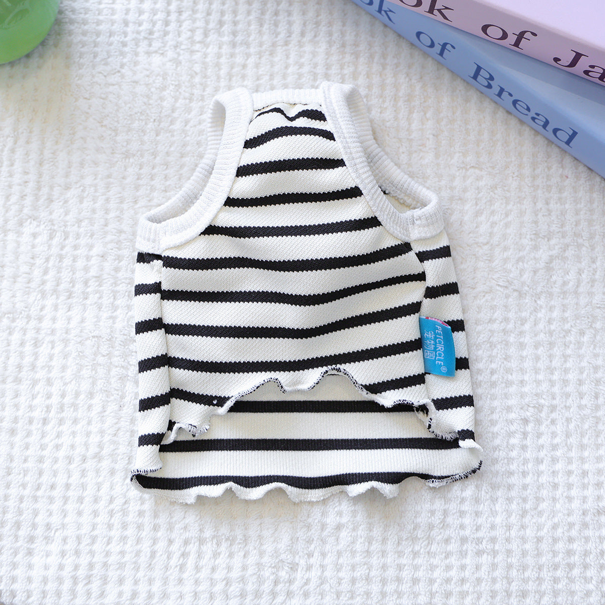 Breathable Striped Flower Decor Dog Cat Vest