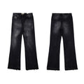 Gallery Dept Jeans American High Street Retro Washing Splicing Knife Cut Micro-Tender Casual Denim Trousers (4)