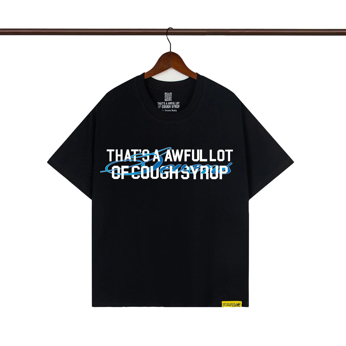 THAT. SA AWFUL LOT OF COUPH SYRUP Cross border letter printed versatile high street short sleeved T-shirt (43)
