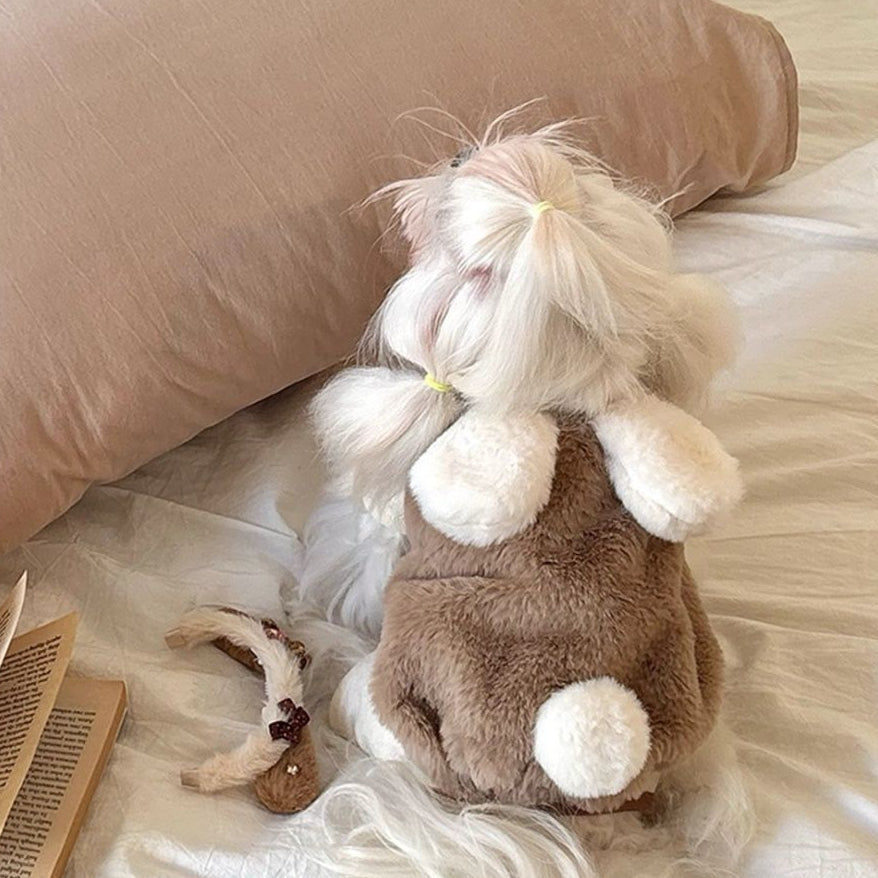 Sweet Rabbit Fleece Solid Color Dog Cat Vest