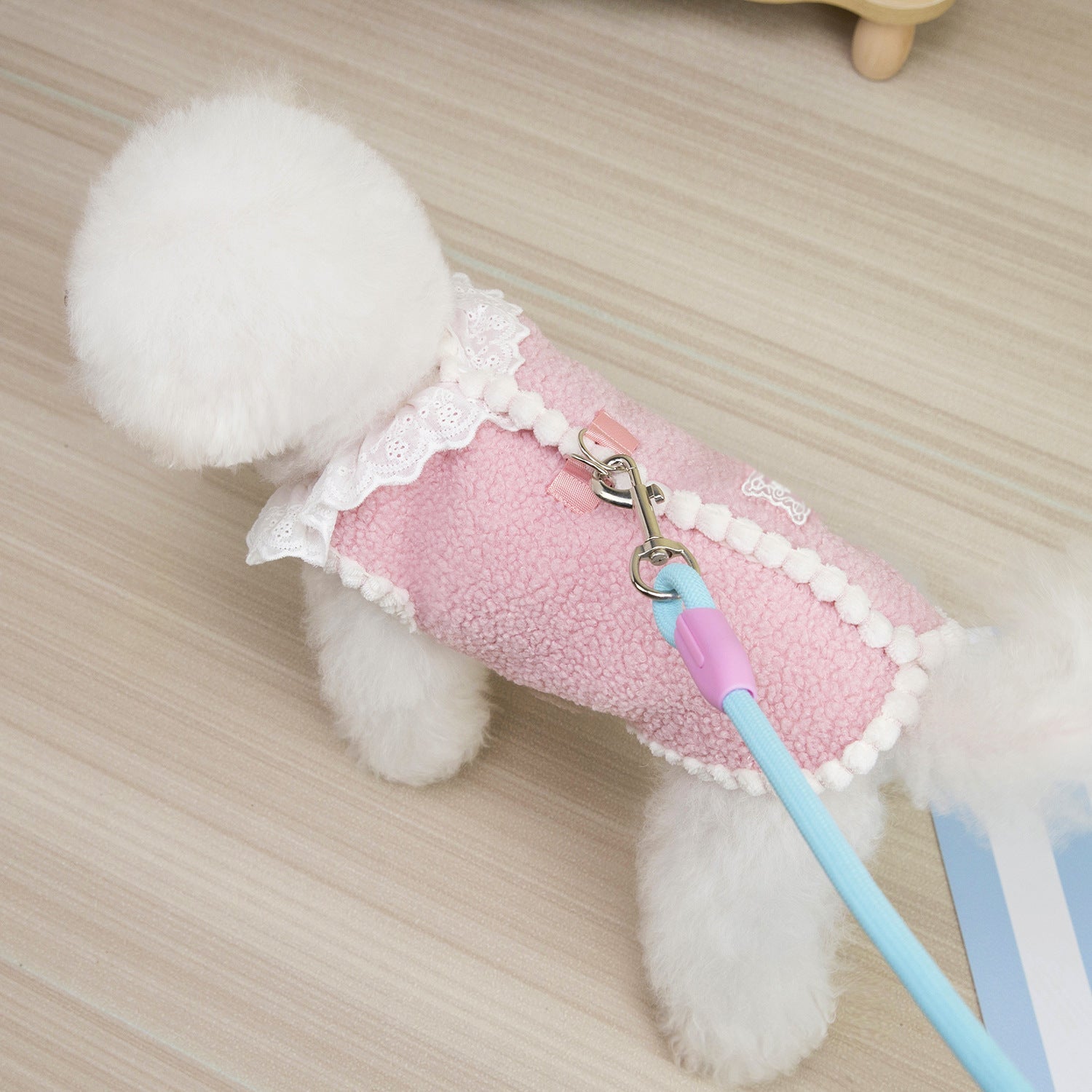 Sweet Lace Collar Dog Cat Harness Vest/Jumpsuits