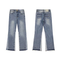 Gallery Dept Jeans American High Street Retro Washing Splicing Knife Cut Micro-Tender Casual Denim Trousers (3)