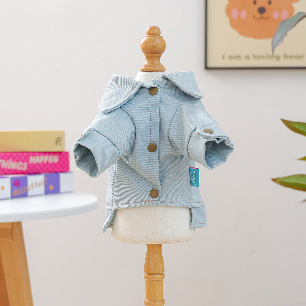 Sweet Lace-up Bow Heart Decor Dog Cat Jacket Dress