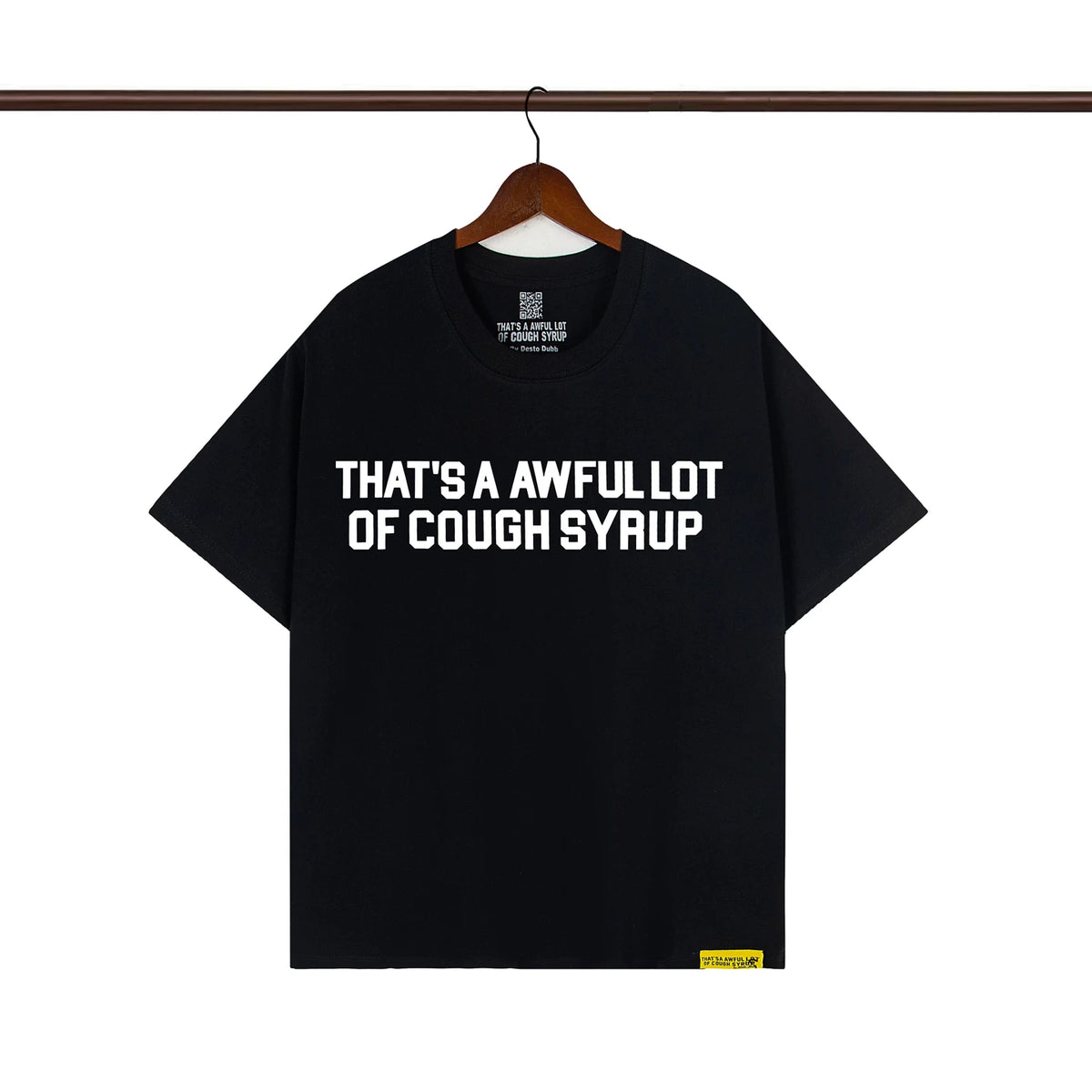 THAT. SA AWFUL LOT OF COUPH SYRUP Cross border letter printed versatile high street short sleeved T-shirt (10)