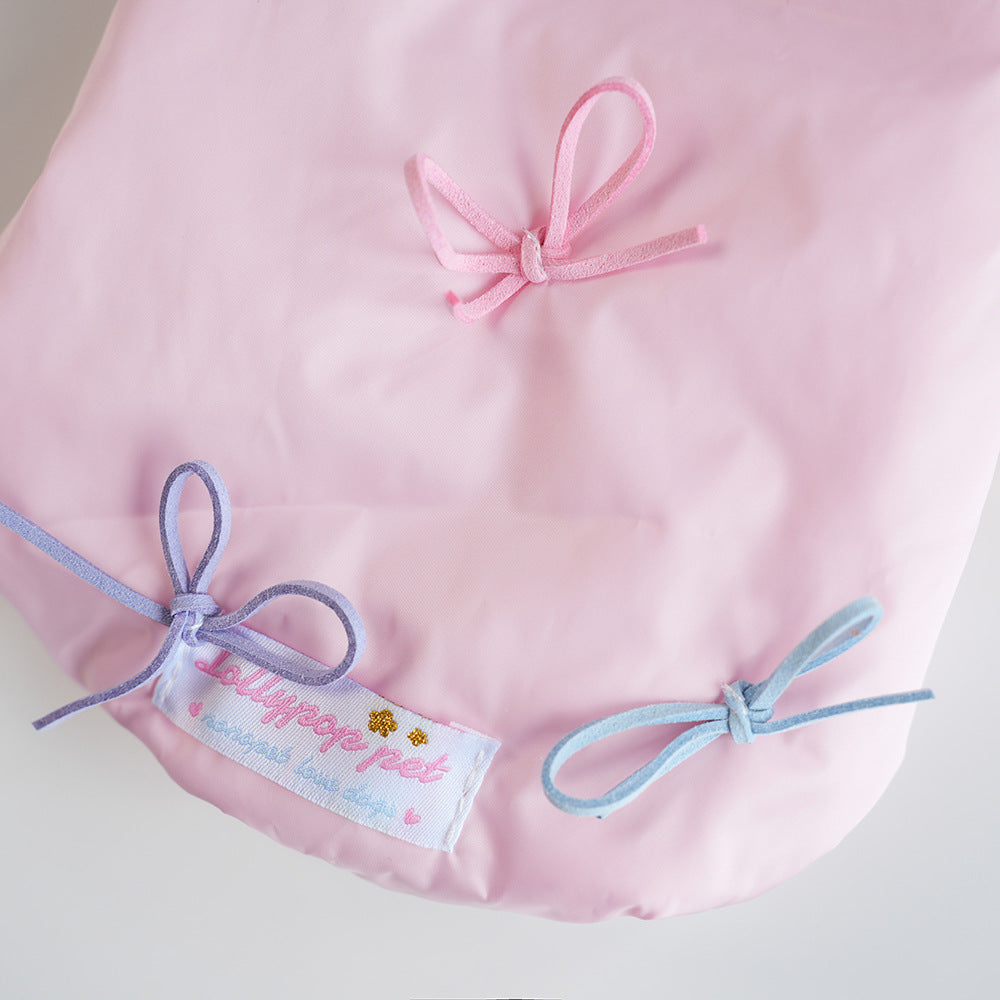 Fleece Removable Scarf Dog Cat Jacket