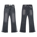 Gallery Dept Jeans American High Street Retro Washing Splicing Knife Cut Micro-Tender Casual Denim Trousers (2)
