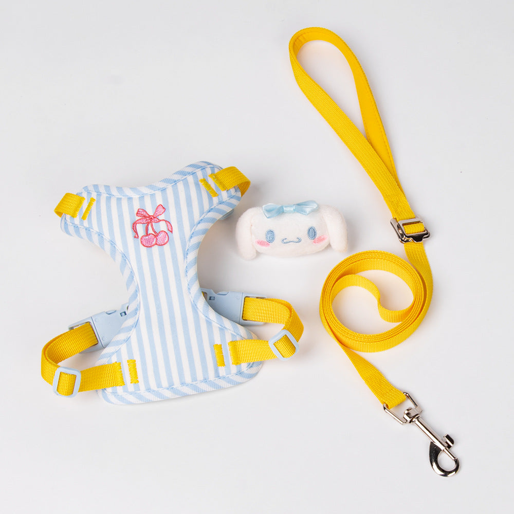 Cherry Striped Color Block Harness