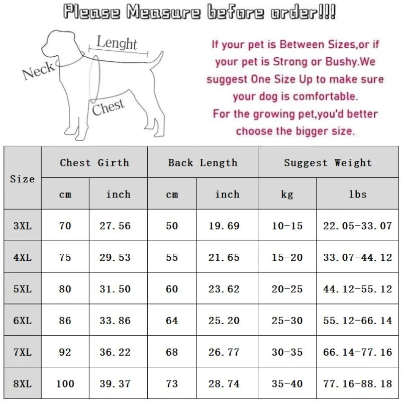 Dog Clothes for Big Dogs Winter Warm Dog Vest Fleece Dog Coat Pet Dog Hoodies Golden Retriever Collie Medium Large Dog Costume
