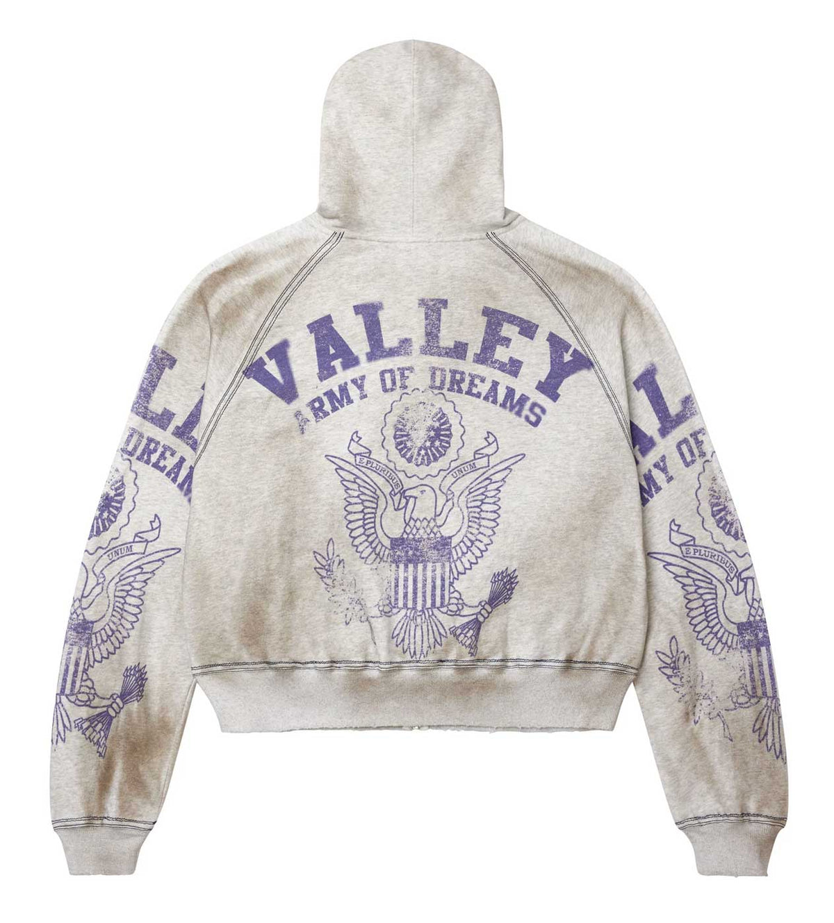 Vale Forever Army Zip Up Grey