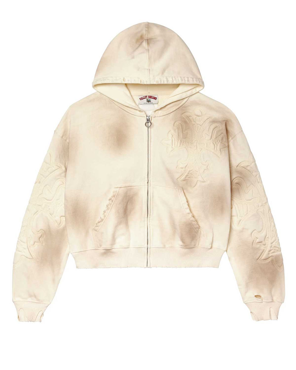 Vale Forever Carver Zip Up Hoodie Cream