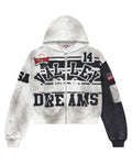 Vale Forever Collage Zip Up Hoodie Oreo