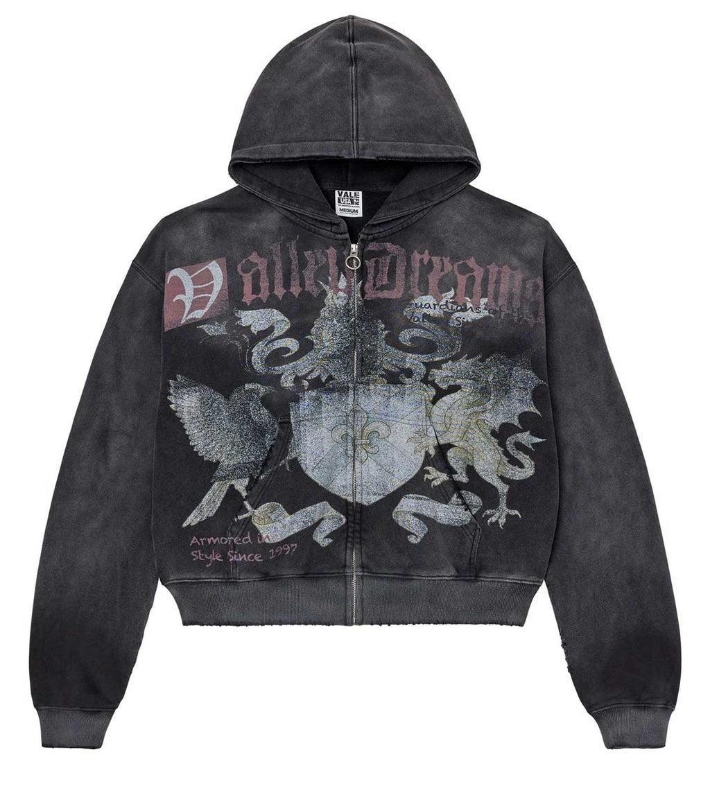Vale Forever Vendetta Zip Up Hoodie Black
