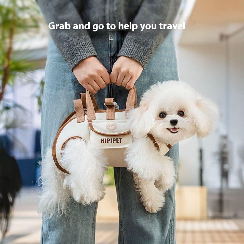Portable Crossbody Pet Carrier Bag for Small Dogs & Cats