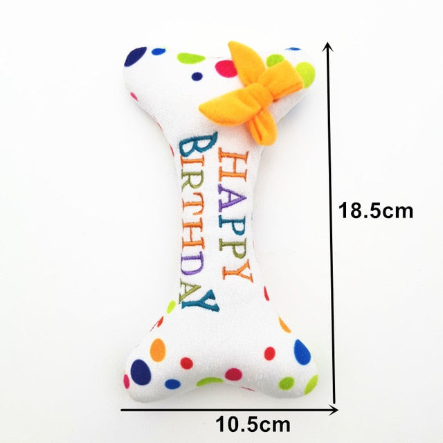 Birthday Cake Squeaky Dog Toys